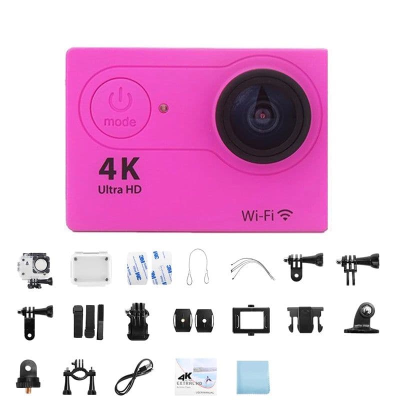 image-Ultra HD 4K Action Camera 1080P/30FPS 2.0 inch Screen WiFi Remote Control Mini Cameras Waterproof DV Helmet Go Sport Camera Pro