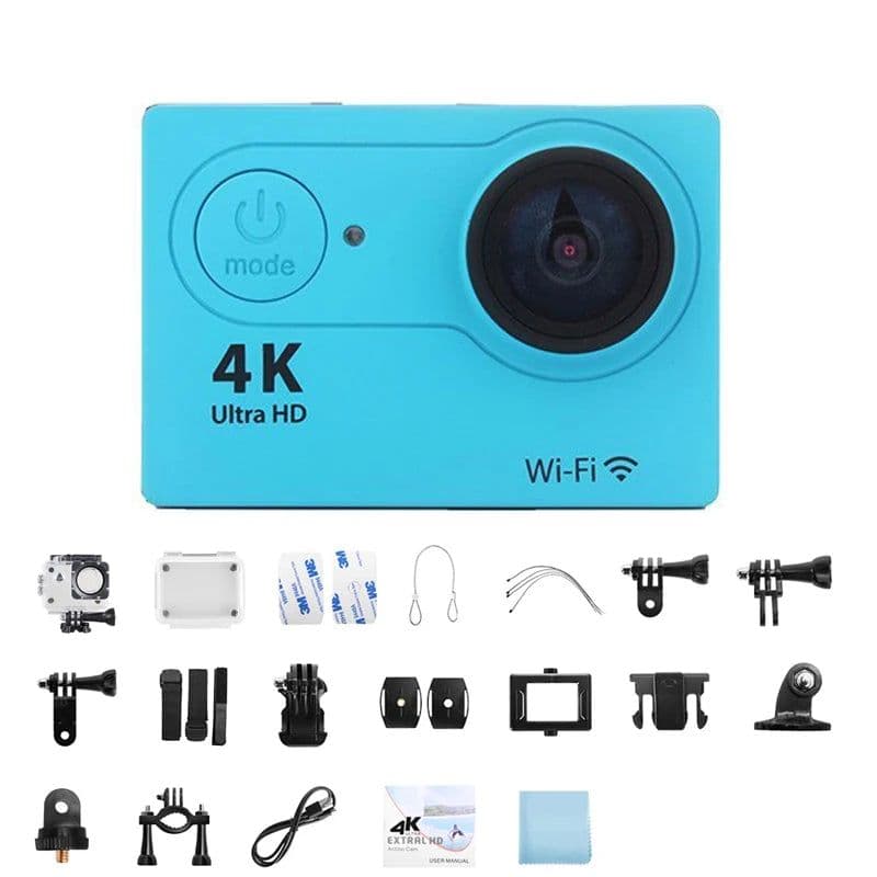 image-Ultra HD 4K Action Camera 1080P/30FPS 2.0 inch Screen WiFi Remote Control Mini Cameras Waterproof DV Helmet Go Sport Camera Pro