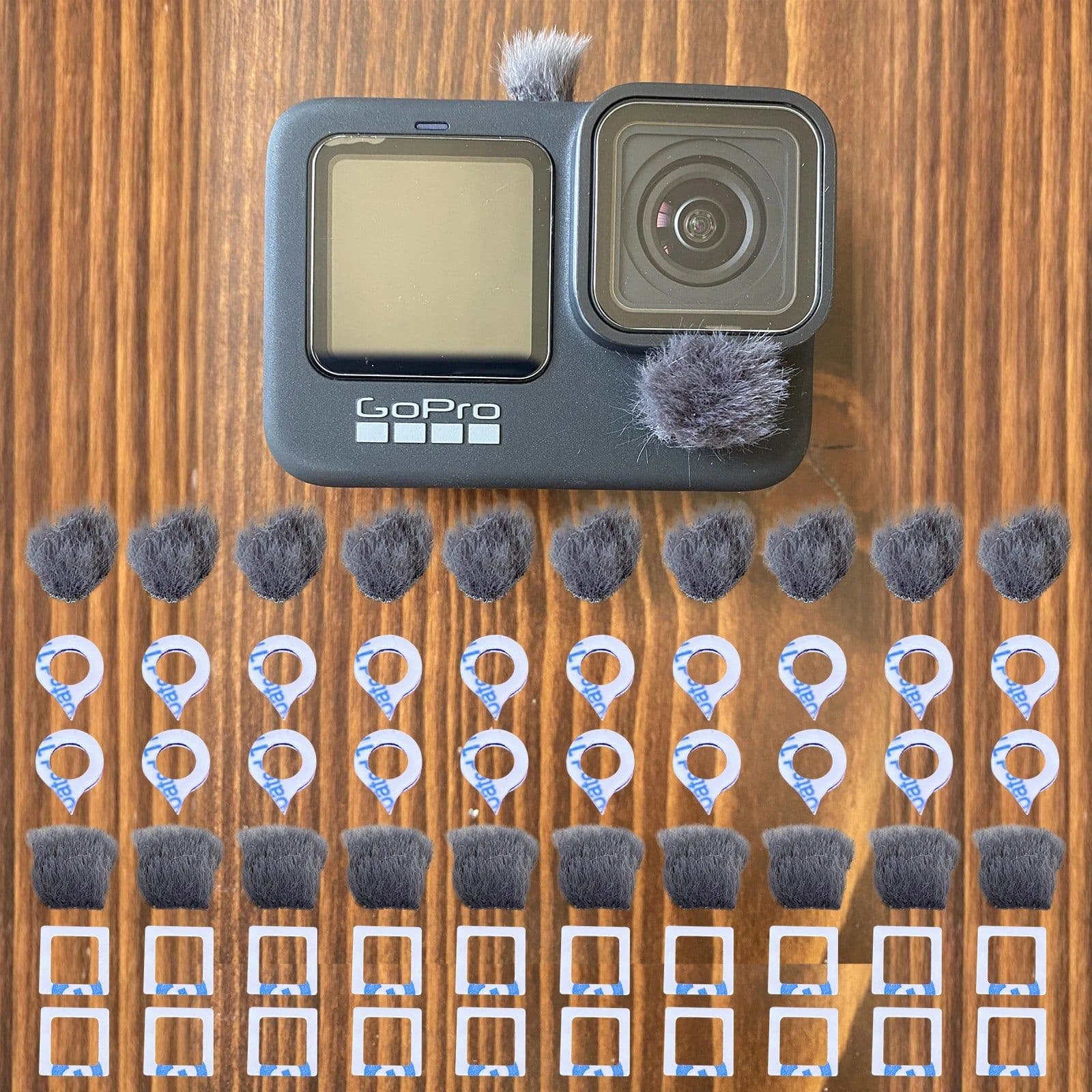 image-Dead Cat Furry Windsceen Wind Muffler Cover Pop Filter For Go Pro HERO 9 Micromuff For Microphone Windshield For HERO 10