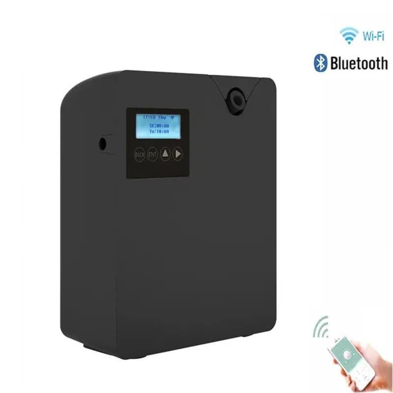 image-Smart Aroma Diffuser Bluetooth Control Essential Oils Diffuser Hotels Home Perfume Fragrance Diffuser Smell Aroma Air Freshener