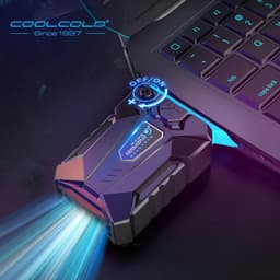 image-COOLCOLD Vacuum Portable Laptop Cooler USB Air Cooler External Extracting Cooling Fan Notebook for 15 15.6 17 Inch Laptop