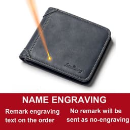image-Baellerry Classic Men Wallets Name Customized Card Holder Short Male Purse Fashion High Quality PU Leather Wallet For Men