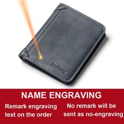 image-Baellerry Classic Men Wallets Name Customized Card Holder Short Male Purse Fashion High Quality PU Leather Wallet For Men