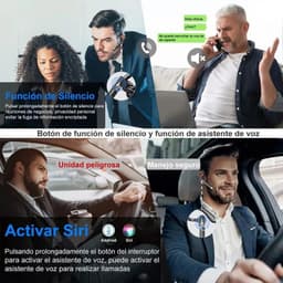 image-Wireless Headphones Bluetooth Headset With Microphone Earphones Handsfree Noise Canceling Audifonos Talking Business Driving