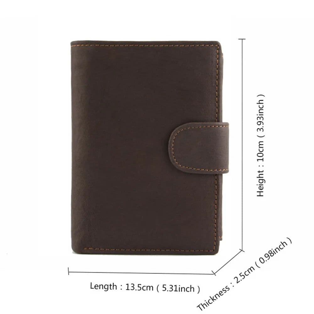image-2022 New Leather Men Wallets Genuine Cow Leather 14 Card Holders Short Men Purse High Quality Male Wallet Can be Used Forever