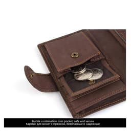 image-2022 New Leather Men Wallets Genuine Cow Leather 14 Card Holders Short Men Purse High Quality Male Wallet Can be Used Forever