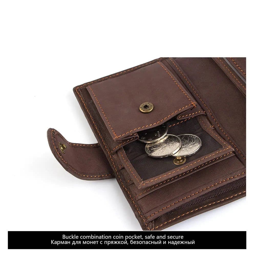 image-2022 New Leather Men Wallets Genuine Cow Leather 14 Card Holders Short Men Purse High Quality Male Wallet Can be Used Forever