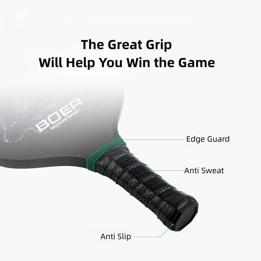 image-1PC Fiberglass Surface Pickleball Paddle USAPA Approved Lightweight Pickleball Racket Polypropylene Honeycomb Core Padel Rackets