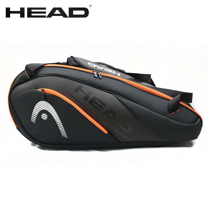 image-HEAD Tennis Racket Bag Sports Bag Large Capacity 6-9 Racquets Men Women Badminton Bag Tennis Racket Backpack Tenis Squash Padel