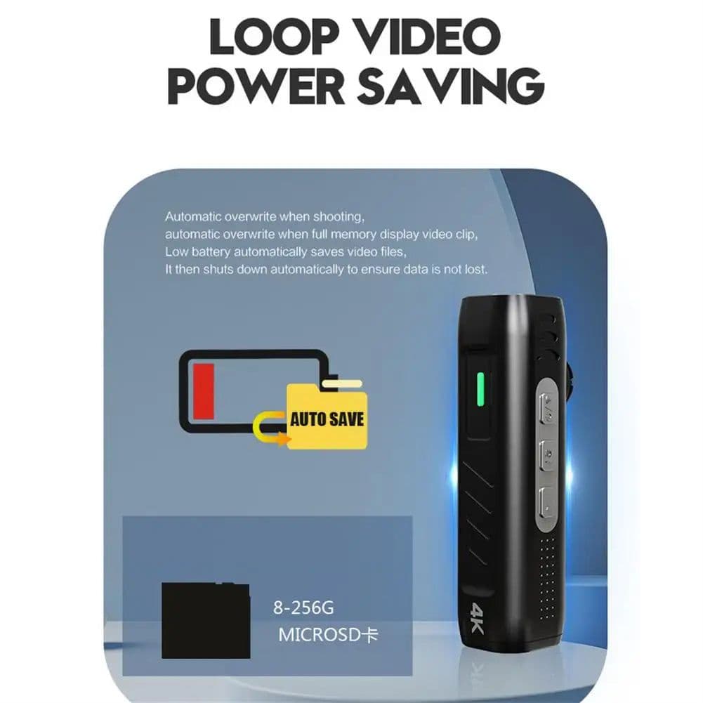 image-T198 4K Hd Video Camera Wifi Head-Mounted Camcorder 2200Mah Battery Wearable Vlogging Camera IP65 Waterproof