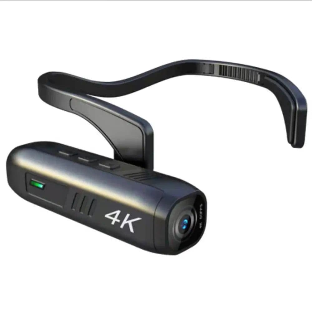 image-T198 4K Hd Video Camera Wifi Head-Mounted Camcorder 2200Mah Battery Wearable Vlogging Camera IP65 Waterproof