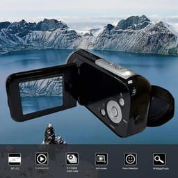 image-Black Portable HD 720P Digital Video Camera 16x Digital Zoom Mini DV Camera Camcorders Recorder Home Outdoor Traveling Use