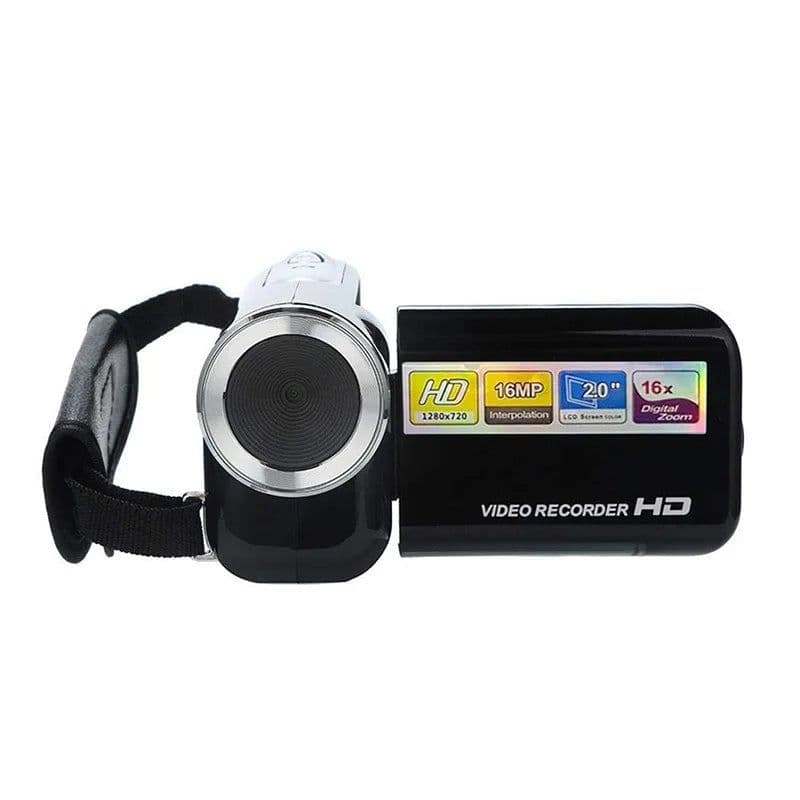 image-Black Portable HD 720P Digital Video Camera 16x Digital Zoom Mini DV Camera Camcorders Recorder Home Outdoor Traveling Use