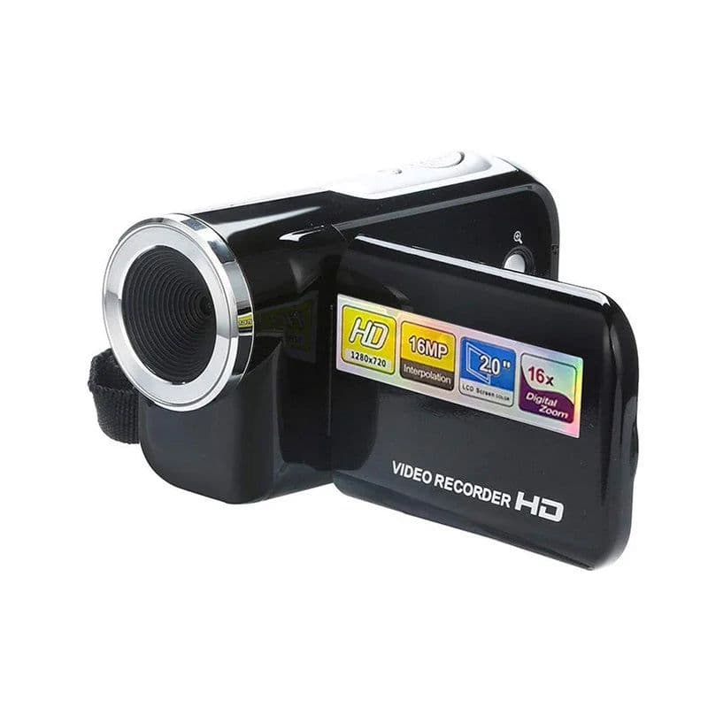 image-Black Portable HD 720P Digital Video Camera 16x Digital Zoom Mini DV Camera Camcorders Recorder Home Outdoor Traveling Use
