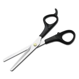 image-6.5 Inch Durable Plastic Handle Stainless Steel Thinning Shear Professional Hair Scissors For Home Use