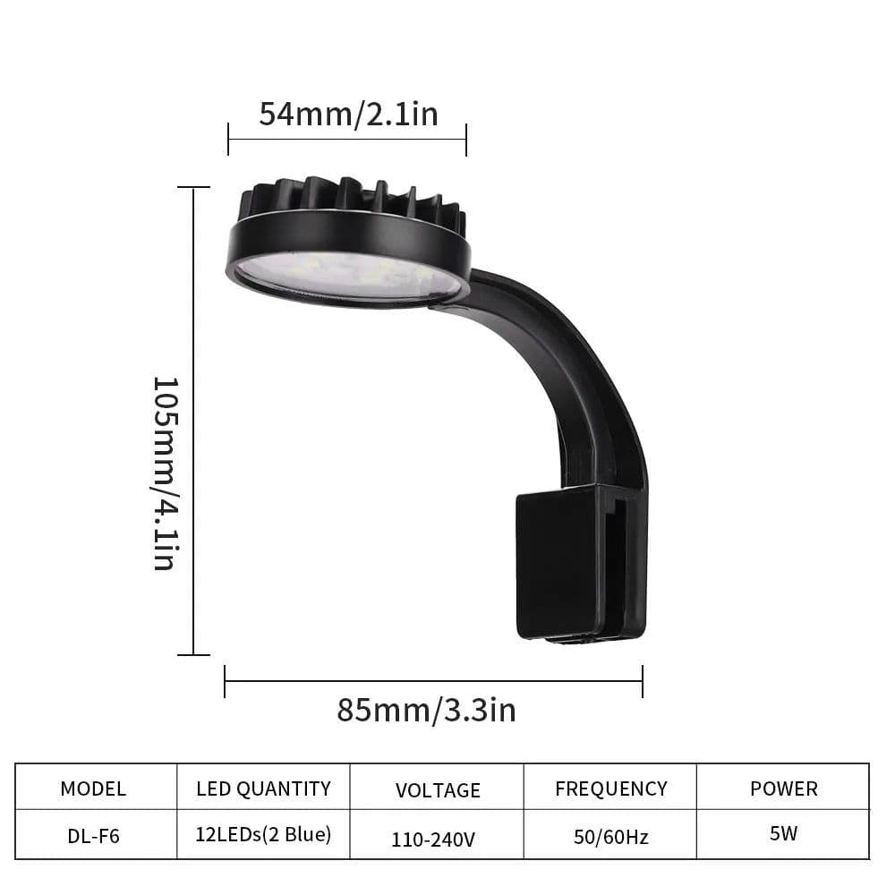 image-Aquarium Mini Light Led Clip For Plants Aquatic Freshwater Water Grass High Brightness Low Temperature USB Fish Tank Lamps