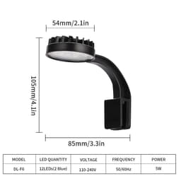 image-Aquarium Mini Light Led Clip For Plants Aquatic Freshwater Water Grass High Brightness Low Temperature USB Fish Tank Lamps