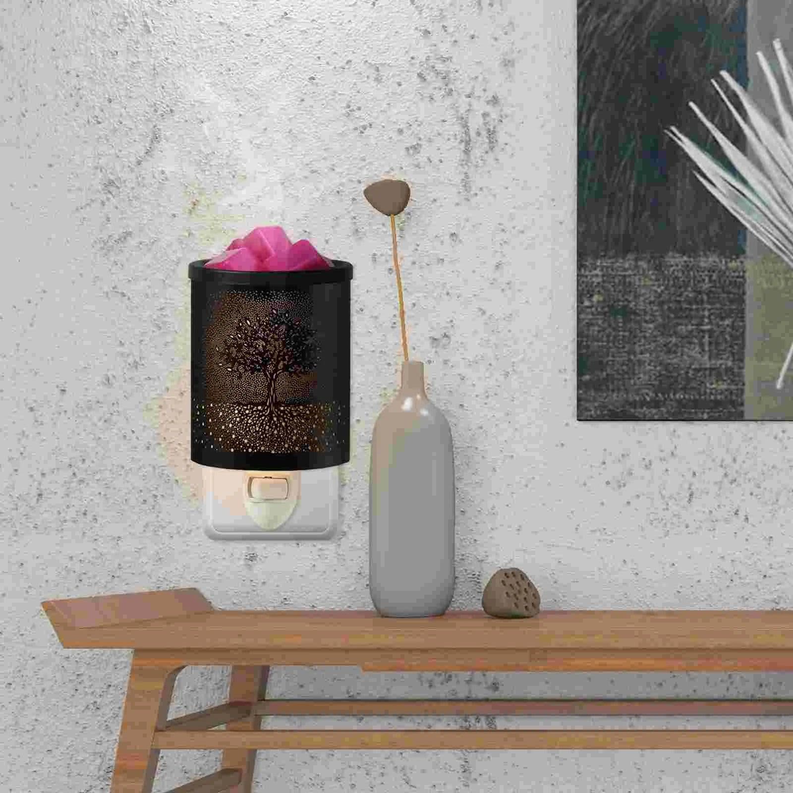 image-Aroma Lamps Electric Wax Melt Warmer Heating Light Essential Oil Aromatherapy Night Novel Home Decor Fragrance