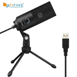 image-Fifine Metal USB Condenser Recording Microphone For Laptop Windows Cardioid Studio Recording Vocals Voice Over,Video-K669
