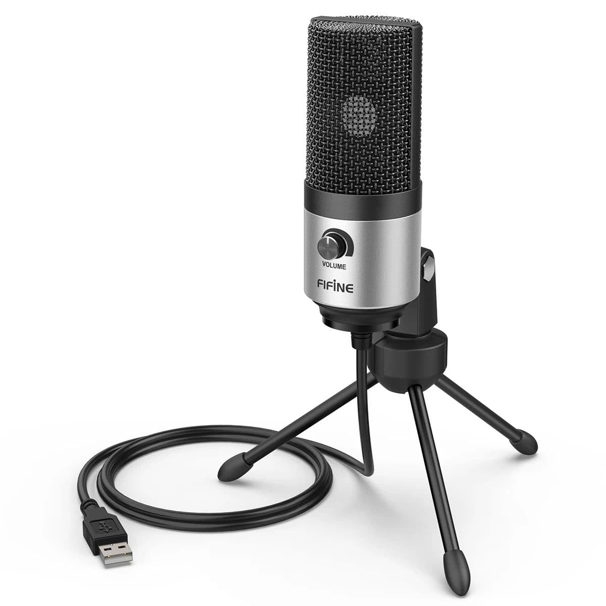 image-Fifine Metal USB Condenser Recording Microphone For Laptop Windows Cardioid Studio Recording Vocals Voice Over,Video-K669