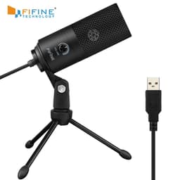 image-Fifine Metal USB Condenser Recording Microphone For Laptop Windows Cardioid Studio Recording Vocals Voice Over,Video-K669