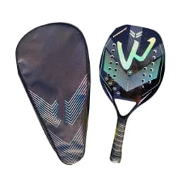 image-Tennis Paddle Racket Carbon Fiber Beach Ball Racket Foam Padel Racket Carry Bag Included Beach Supplies For Outdoor Park Sports