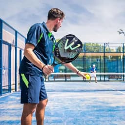 image-Tennis Paddle Racket Carbon Fiber Beach Ball Racket Foam Padel Racket Carry Bag Included Beach Supplies For Outdoor Park Sports