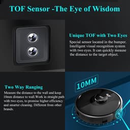 image-ABIR X8 Robot Vacuum Cleaner ,Laser System, Multiple Floors Maps, Zone Cleaning,Restricted Area Setting for Home Carpet Cleaning