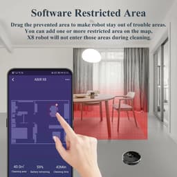 image-ABIR X8 Robot Vacuum Cleaner ,Laser System, Multiple Floors Maps, Zone Cleaning,Restricted Area Setting for Home Carpet Cleaning