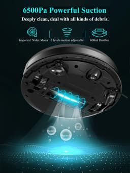 image-ABIR X8 Robot Vacuum Cleaner ,Laser System, Multiple Floors Maps, Zone Cleaning,Restricted Area Setting for Home Carpet Cleaning