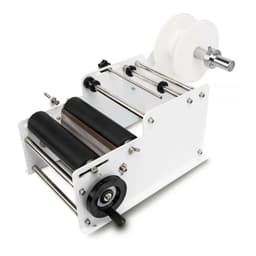image-SUMEVE Manual Labeling Machine Bottle Adjustable Semi-Automatic Sticker Machine For Business Glass Metal Bottle MT30