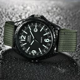 image-Glow In The Dark Men Watches Tops Brand Luxury Military Mens Clock Quartz Army Watch Black Dial Date Luxury Sport Wrist Watch