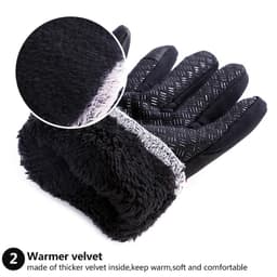 image-Kyncilor Cold Winter Hiking Bicycle Gloves ciclismo Thicker Anti Slip Fleece Wind stop Touch Screen Warm Cycling Gloves