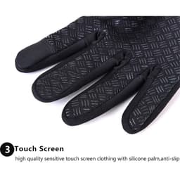 image-Kyncilor Cold Winter Hiking Bicycle Gloves ciclismo Thicker Anti Slip Fleece Wind stop Touch Screen Warm Cycling Gloves