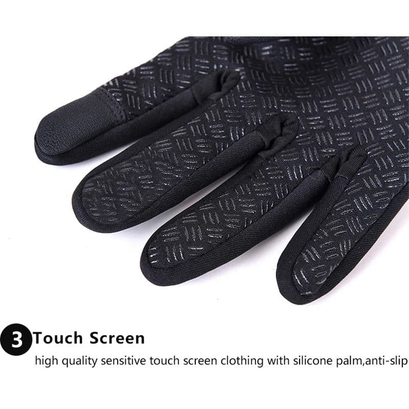 image-Kyncilor Cold Winter Hiking Bicycle Gloves ciclismo Thicker Anti Slip Fleece Wind stop Touch Screen Warm Cycling Gloves