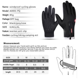 image-Kyncilor Cold Winter Hiking Bicycle Gloves ciclismo Thicker Anti Slip Fleece Wind stop Touch Screen Warm Cycling Gloves