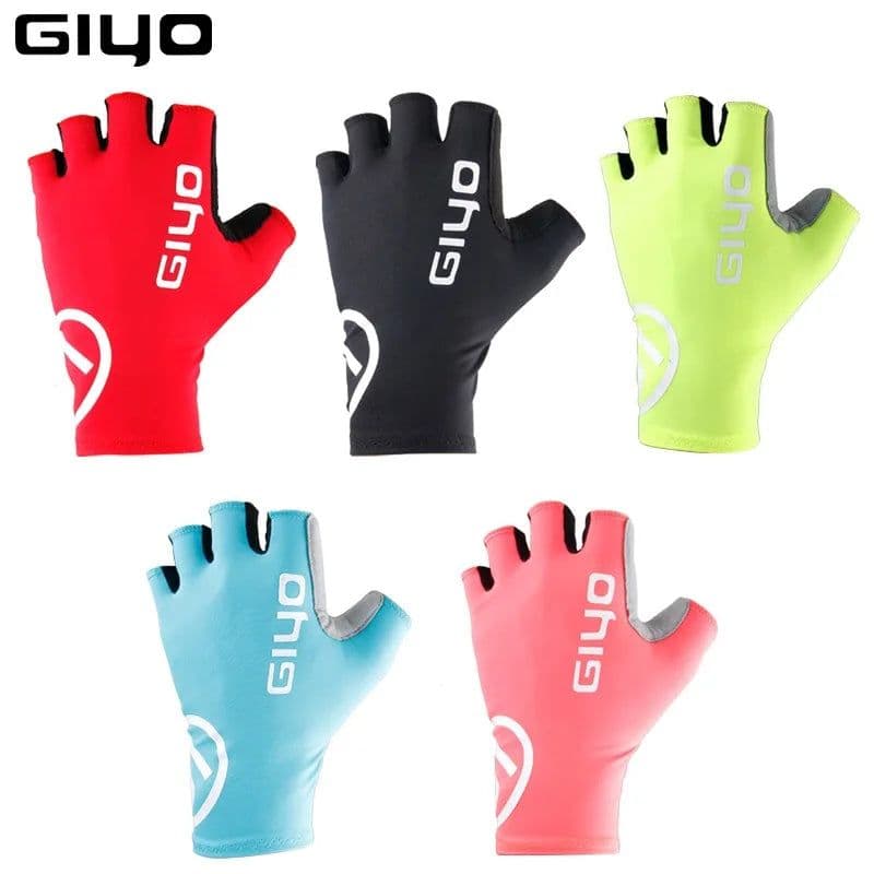 image-Giyo Breaking Wind Cycling Half Finger Gloves Anti-slip Bicycle Mittens Racing Road Bike Glove MTB Biciclet Guantes Ciclismo