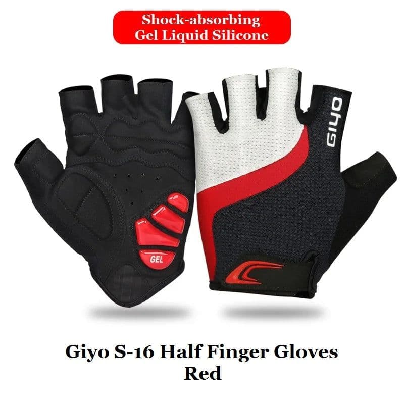 image-Giyo Breaking Wind Cycling Half Finger Gloves Anti-slip Bicycle Mittens Racing Road Bike Glove MTB Biciclet Guantes Ciclismo