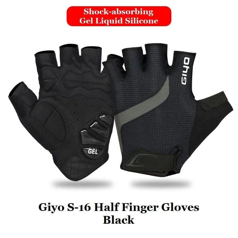 image-Giyo Breaking Wind Cycling Half Finger Gloves Anti-slip Bicycle Mittens Racing Road Bike Glove MTB Biciclet Guantes Ciclismo