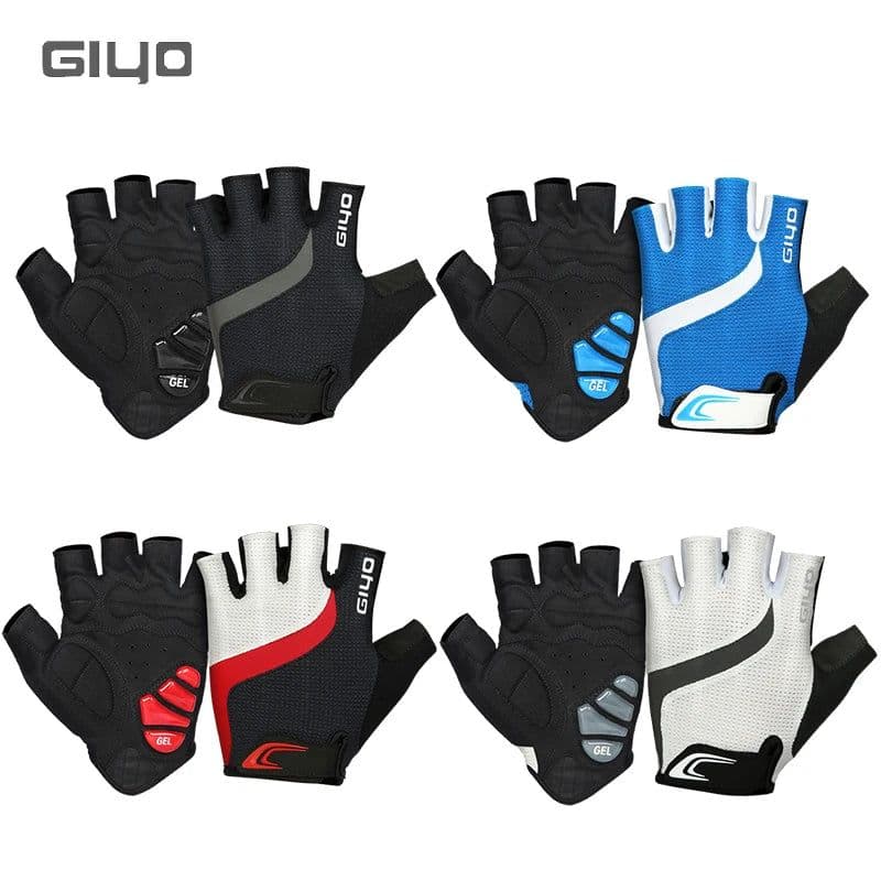 image-Giyo Breaking Wind Cycling Half Finger Gloves Anti-slip Bicycle Mittens Racing Road Bike Glove MTB Biciclet Guantes Ciclismo