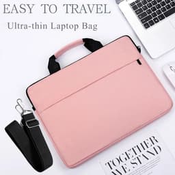 image-Laptop Bag Women 2023 13.3 14.1 15.6 17 Inch Office Notebook Sleeve Case Travel Computer Handbag Elegant Fashion Luxury