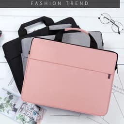 image-Laptop Bag Women 2023 13.3 14.1 15.6 17 Inch Office Notebook Sleeve Case Travel Computer Handbag Elegant Fashion Luxury