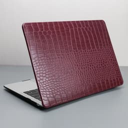 image-Laptop Case For Macbook Air 13 Case PVC Hard bottom shell For Macbook Pro Retina 13 PU leather Case For 2023 MacBook 14 15 Cover