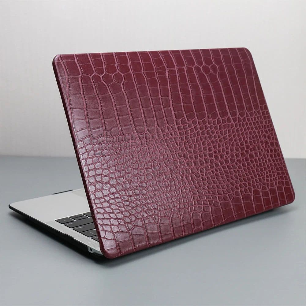 image-Laptop Case For Macbook Air 13 Case PVC Hard bottom shell For Macbook Pro Retina 13 PU leather Case For 2023 MacBook 14 15 Cover