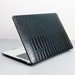 image-Laptop Case For Macbook Air 13 Case PVC Hard bottom shell For Macbook Pro Retina 13 PU leather Case For 2023 MacBook 14 15 Cover