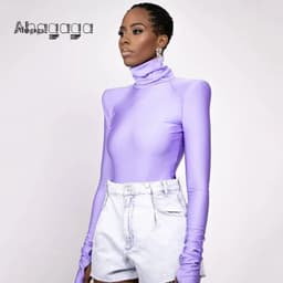 image-AHAgaga Loungewear Long Sleeve Fitness Rompers Women Jumpsuits Sexy Office Lady Fashion Bodysuit One Piece Female Overalls Tops