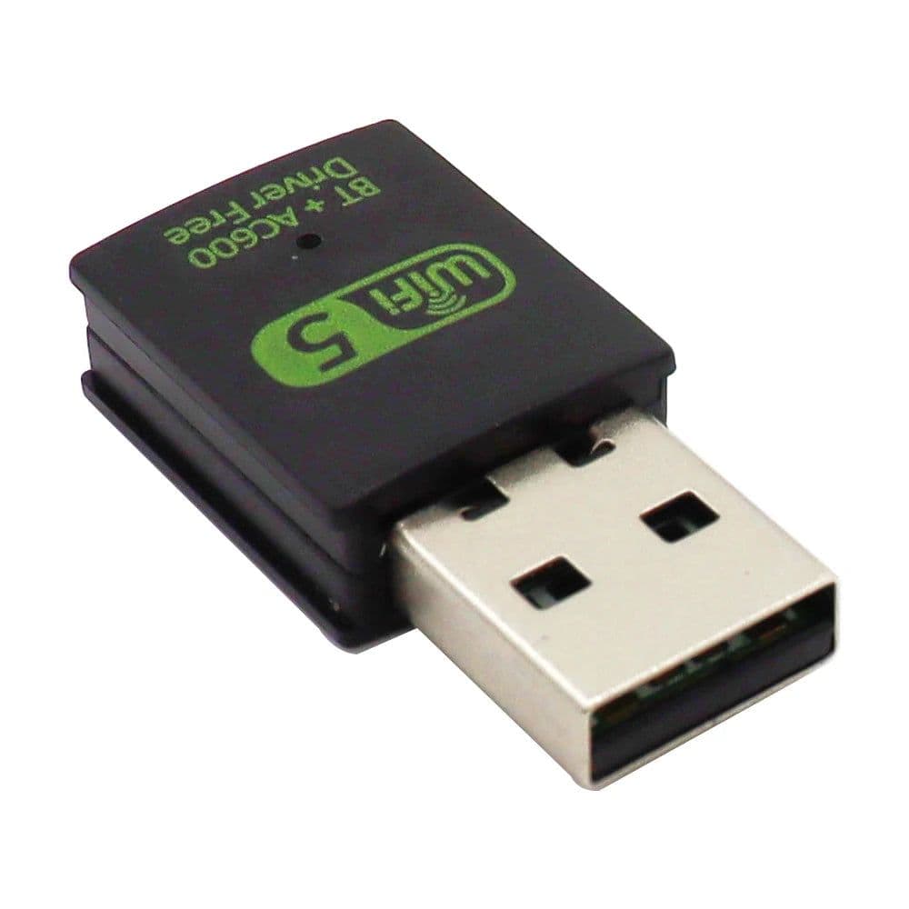 image-600Mbps USB WiFi Bluetooth Adapter Dual Band 2.4/5.8Ghz Wireless External Receiver RTL8821CU WiFi Dongle for PC/Laptop/Desktop