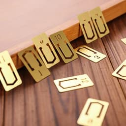 image-12pcs Copper Bookmark Retro Brass Metal Bookmarks For Midori Traveler's Notebook Monthly Planner Accessories Vintage Stationery