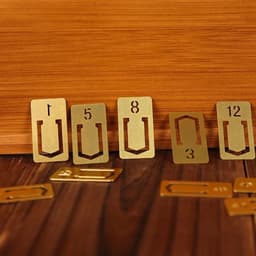 image-12pcs Copper Bookmark Retro Brass Metal Bookmarks For Midori Traveler's Notebook Monthly Planner Accessories Vintage Stationery