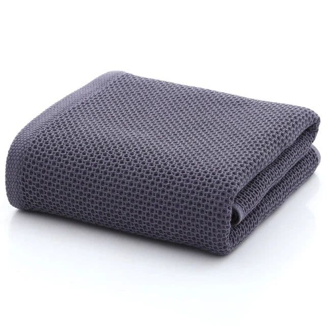 image-70x140cm high qualityWaffle towel Bathroom accessories смsolid color towel absorbent strong Wipe towel after exercise